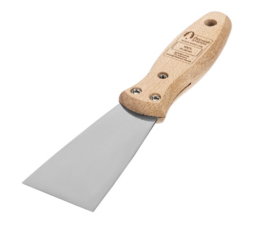 Шпательная лопатка из нержавеющей стали, 50 мм, буковая рукоятка, EFP Matrix