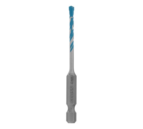 Сверло универсальное, Multipurpose PRO, 6-гр. хвостовик, 4мм Gross Сверло универсальное, Multipurpose PRO, 6-гр. хвостовик, 4мм Gross