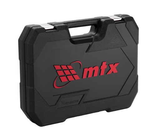 Набор инструментов, 1/2", 1/4", пластиковый кейс 76 предметов MTX