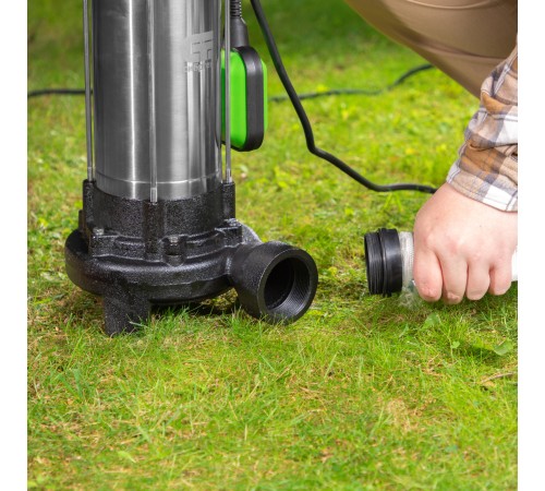 Фекальный насос СФН1500-Н, 1500 Вт, напор 19 м, 25000 л/ч, нож Сибртех