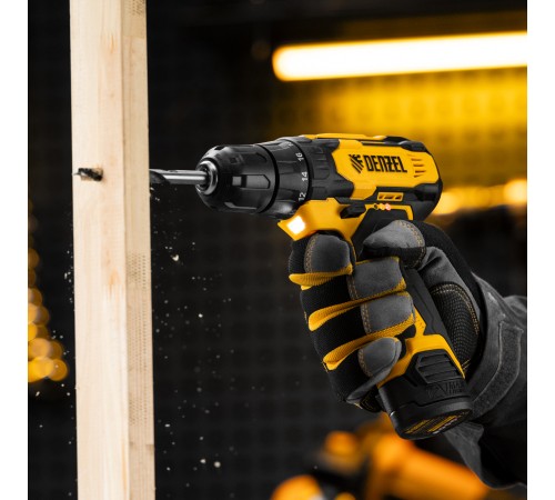 Дрель-шуруповерт аккумуляторная CDQ-12, Li-Ion, 12 В Denzel