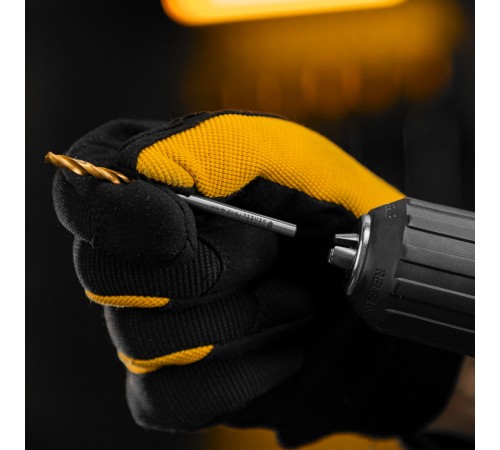 Сверло спиральное по металлу 4 x 75мм, Р6М5, Golden Tip, многогранная заточка Denzel