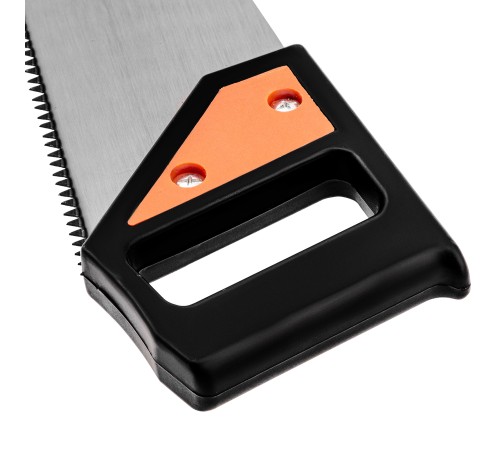 Ножовка по дереву, 450 мм, 5-6 TPI, каленый зуб, линейка, пластиковая рукоятка Sparta