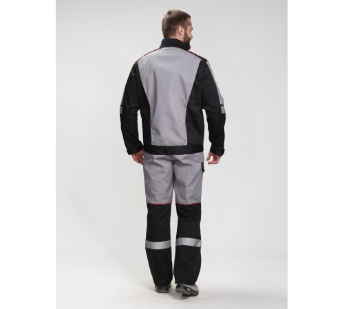 Костюм Сервис IMP (тк.Смесовая,240) п/к, серый/черный