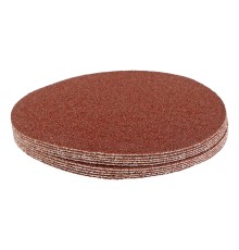 Круг абразивный на ворсовой подложке под "липучку", P 60, 115 мм, 10 шт Matrix