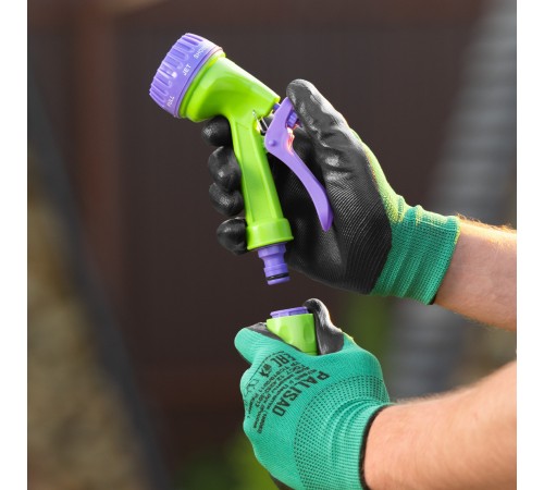 Набор поливочный, шланг 1/2", 25 м, 7 режимов пистолет, соединитель, адаптер Palisad