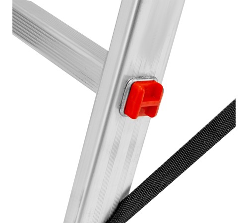 Лестница, 2 х 7 ступеней, алюминиевая, двухсекционная, Сибртех