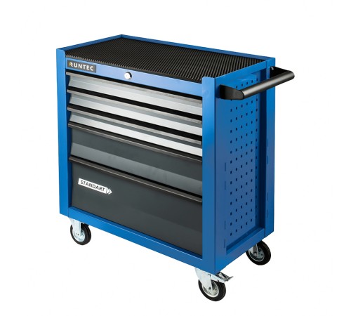 RUNTEC RTSTD-5B Тележка инструментальная 5 полочная Standart синяя RUNTEC RTSTD-5B Тележка инструментальная 5 полочная Standart синяя