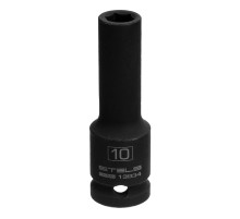 Головка ударная удлиненная шестигранная, 10 мм, 1/2, CrMo Stels
