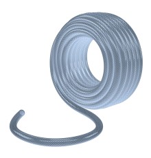 Шланг поливочный прозрачный армированный 3-х слойный, 3/4", 50 м Palisad