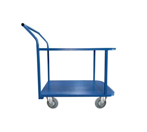 Тележка платформенная TOR ТП-2Я (600х900) 2х-ярусная (160мм) Тележка платформенная TOR ТП-2Я (600х900) 2х-ярусная (160мм)