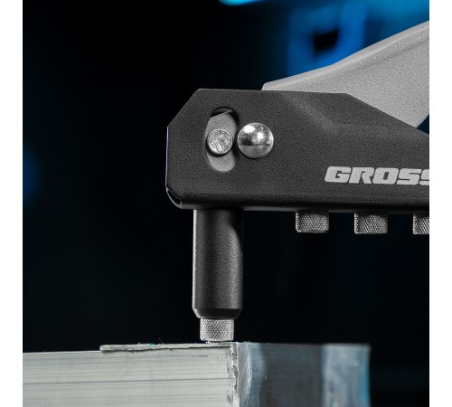 Заклепочник ручной, 260 мм, заклепки 2,4-3,2-4,0-4,8 мм Gross