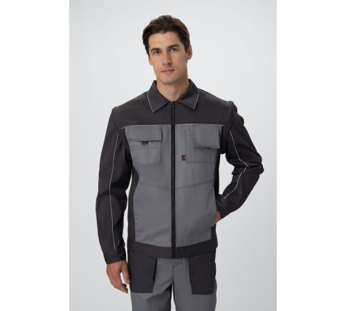 Куртка-трансформер Лидер IMP (тк.Смесовая,240), т.серый/св.серый
