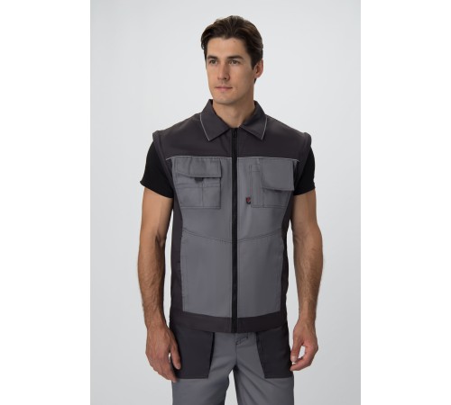 Куртка-трансформер Лидер IMP (тк.Смесовая,240), т.серый/св.серый