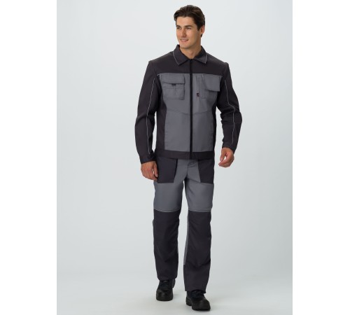 Куртка-трансформер Лидер IMP (тк.Смесовая,240), т.серый/св.серый