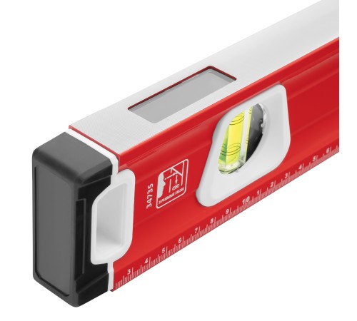 Уровень алюминиевый, магнит, фрезерованный, 3 глазка (1 зеркальный), двухкомпонентные рукоятки, 1500 мм Matrix