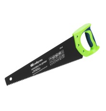 Ножовка по дереву "Зубец", 400 мм, 7-8 TPI, каленый зуб 2D, защитное покрытие, двухкомпонентная рукоятка Сибртех