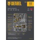 Набор инструментов, 1/2", 1/4", CrV, S2, пластиковый кейс, 122 предмета Denzel