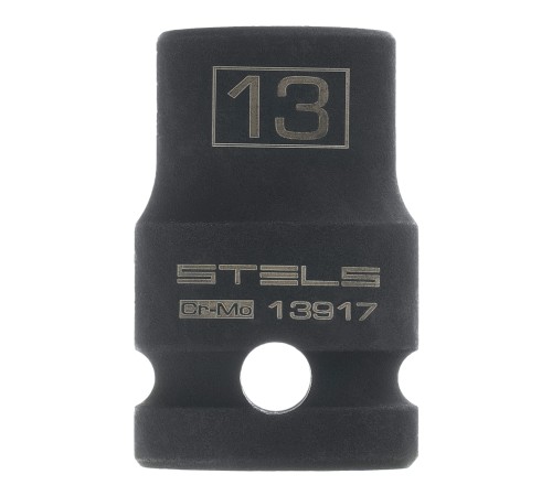 Головка ударная шестигранная, 13 мм, 1/2, CrMo Stels