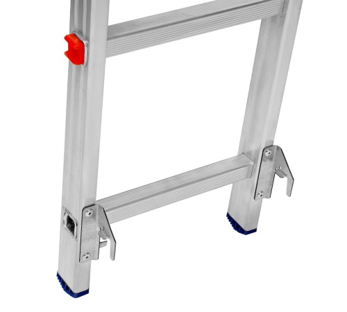Лестница, 2 х 11 ступеней, алюминиевая, двухсекционная, Сибртех