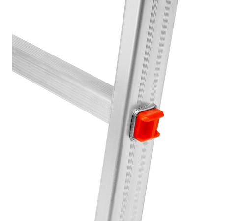 Лестница, 2 х 13 ступеней, алюминиевая, двухсекционная, Сибртех