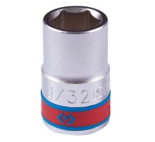 Головка торцевая стандартная шестигранная 1/2", 19/32", дюймовая KING TONY 433519S Головка торцевая стандартная шестигранная 1/2", 19/32", дюймовая KING TONY 433519S