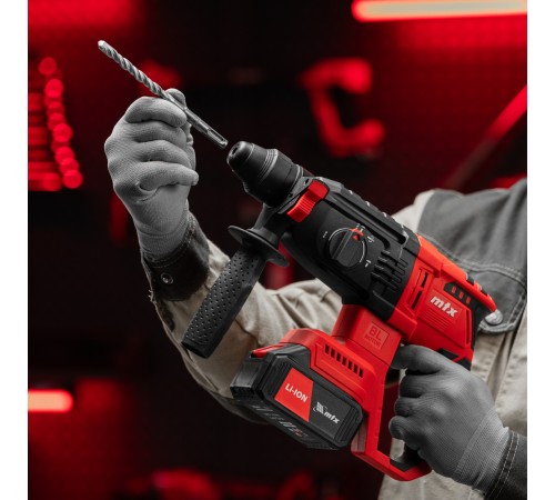 Перфоратор аккумуляторный бесщет. RHB-BL-20-26, 3 Дж, Li-Ion, 20 В// MTX