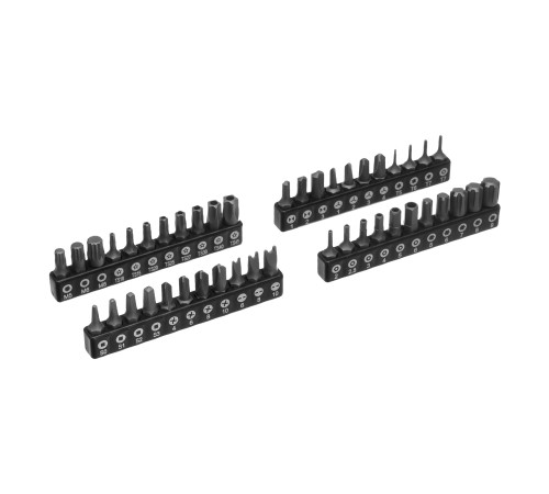 Набор инструментов, 1/2", 3/8", 1/4", CrV, S2, пластиковый кейс, 232 предмета Denzel