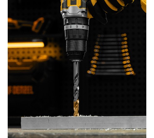 Сверло спиральное по металлу 12 x 151 мм, Р6М5, Golden Tip  Denzel