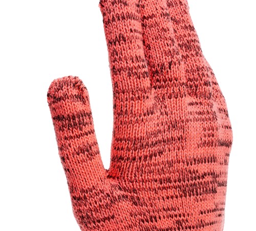 Перчатки трикотажные, акрил, усиленные, ПВХ-гель Протектор, цвет: коралл, 10 класс Сибртех