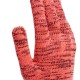 Перчатки трикотажные, акрил, усиленные, ПВХ-гель Протектор, цвет: коралл, 10 класс Сибртех