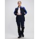 Костюм женский Формула-1 (тк.Смесовая,240) брюки, т.синий/васильковый/черный