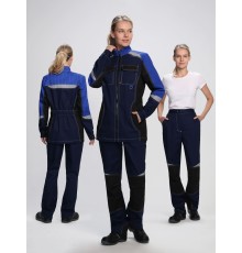 Костюм женский Формула-1 (тк.Смесовая,240) брюки, т.синий/васильковый/черный Костюм женский Формула-1 (тк.Смесовая,240) брюки, т.синий/васильковый/черный