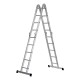 Лестница шарнирная алюминиевая, 2 х 4 + 2 х 5, Сибртех
