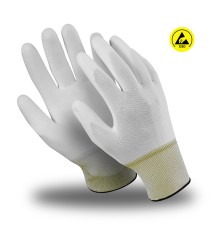 Перчатки Manipula Specialist® Микростатик (ESD) (нейл.+полиур.+медн.), MG-164 Перчатки Manipula Specialist® Микростатик (ESD) (нейл.+полиур.+медн.), MG-164