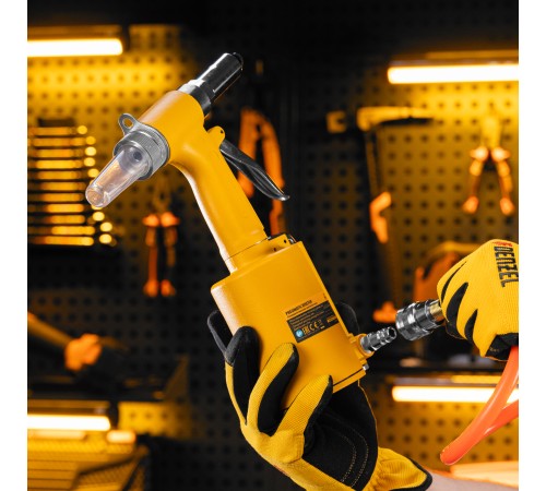 Пневматический заклепочник PR4, 2,4-4,8 мм Denzel