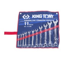 Набор комбинированных ключей, 8-24 мм, 11 предметов KING TONY 1211MR Набор комбинированных ключей, 8-24 мм, 11 предметов KING TONY 1211MR