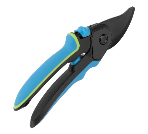 Секатор прямого реза, 225 мм, регулировка захвата, трехкомпонентные рукоятки, Luxe, Palisad