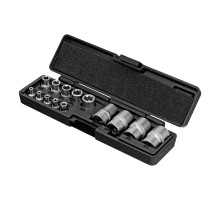 Набор головок Torx , 14 предметов, 1/4, 3/8, 1/2 Stels