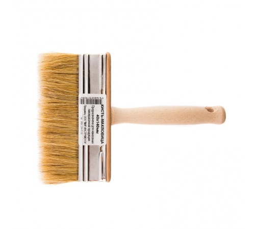 Кисть-ракля, 40 х 140 мм, натуральная щетина, деревянный корпус, деревянная ручка