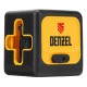 Лазерный уровень DQB-T, 30 м, зеленый луч, батарейки, штатив Denzel