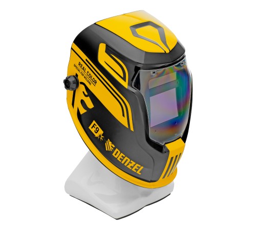 Щиток защитный лицевой (маска сварщика) F9, см. окно 100x60, Real Color, DIN 4-8/9-13// Denzel