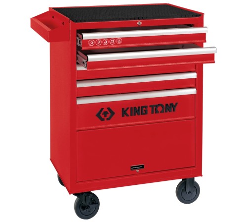 Тележка инструментальная, 5 полок и отсек KING TONY 87432-5B