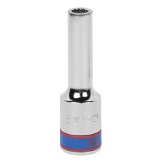 Головка торцевая глубокая двенадцатигранная 1/2", 8 мм KING TONY 423008M