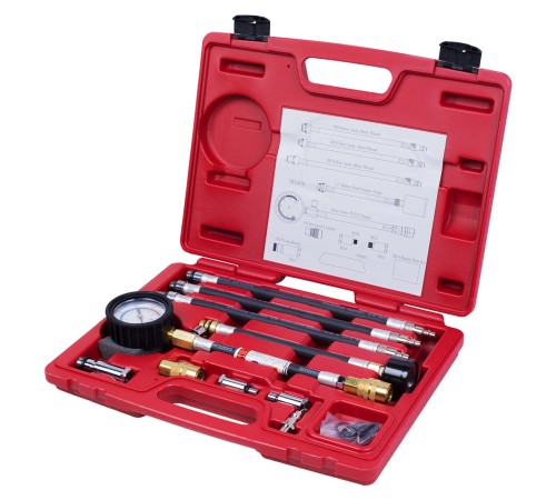 Компрессометр бензиновый, 0-21 атм, кейс, 19 предметов МАСТАК 120-10019C
