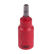 Насадка (бита) торцевая диэлектрическая 3/8", HEX, 6 мм, L = 65 мм KING TONY 3025VE06