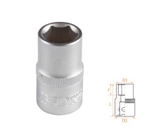 Головка торцевая стандартная шестигранная 1/2", 14 мм AFFIX AF00040014 Головка торцевая стандартная шестигранная 1/2", 14 мм AFFIX AF00040014