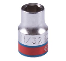 Головка торцевая стандартная шестигранная 3/8", 11/32", дюймовая KING TONY 333511S Головка торцевая стандартная шестигранная 3/8", 11/32", дюймовая KING TONY 333511S