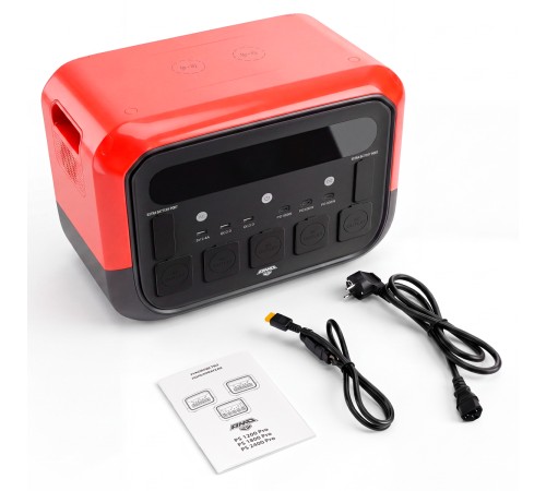 Портативная электростанция AMO PS 2400 Pro красная