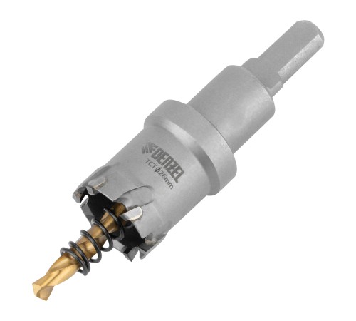 Коронка по металлу твердосплавная, 26 мм Denzel